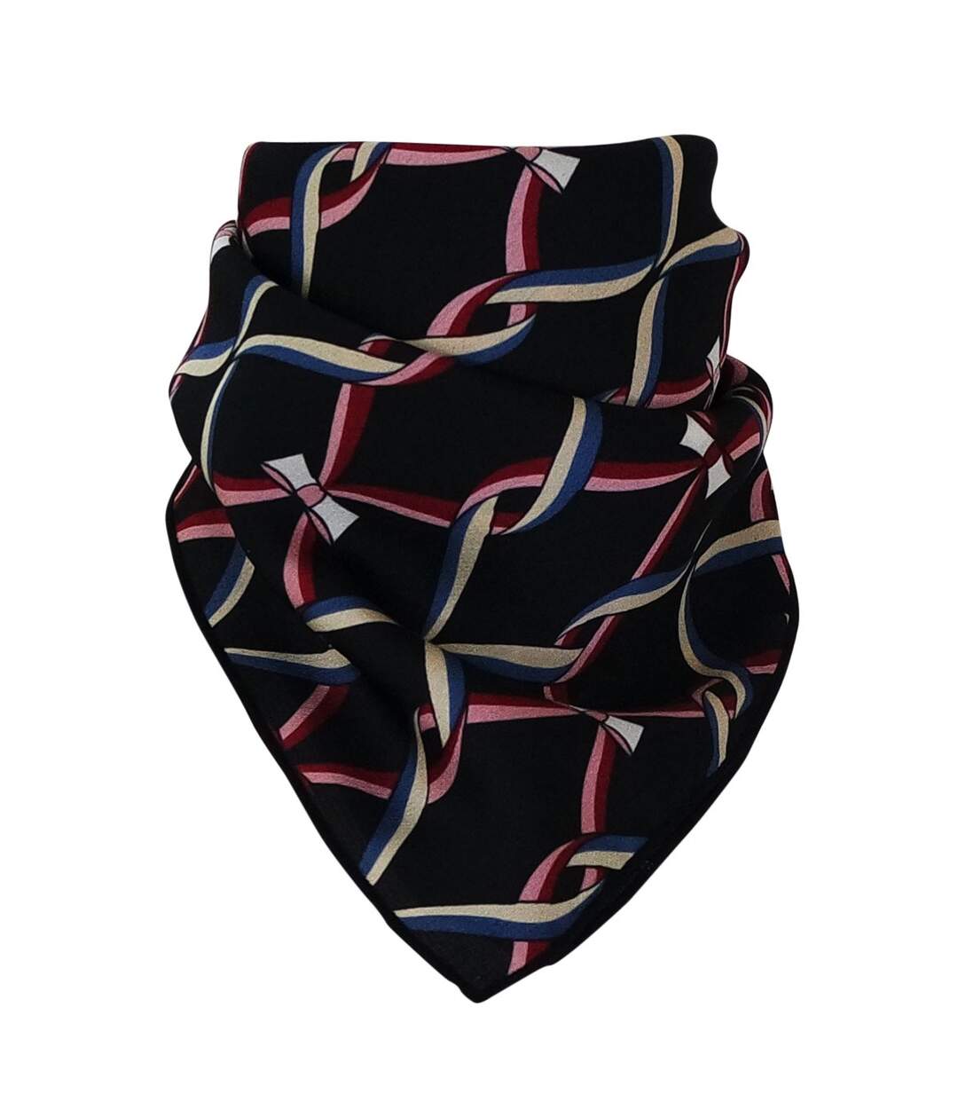 Foulard polysatin entrelacé