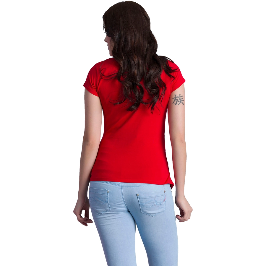M.M.C. Umstandsshirt I Love You mit Motiv Rot