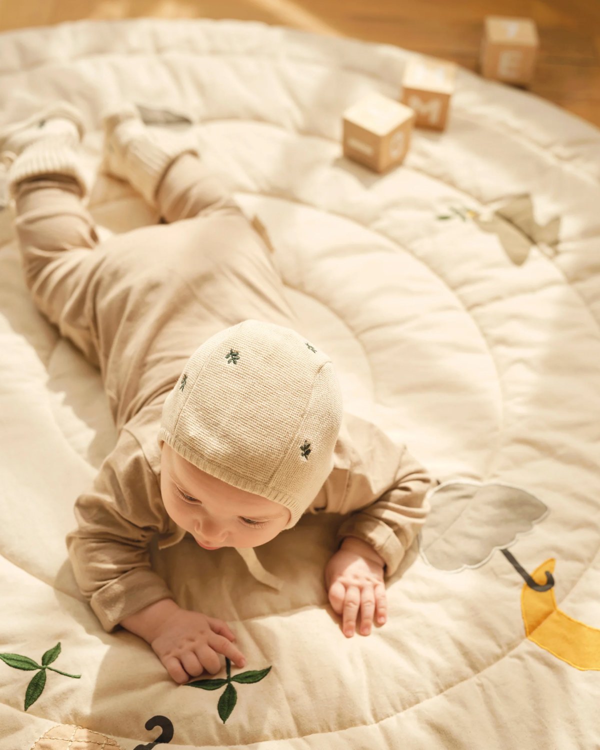 Lekematte – Øko Bomull | Soft Play Mat, 120 cm