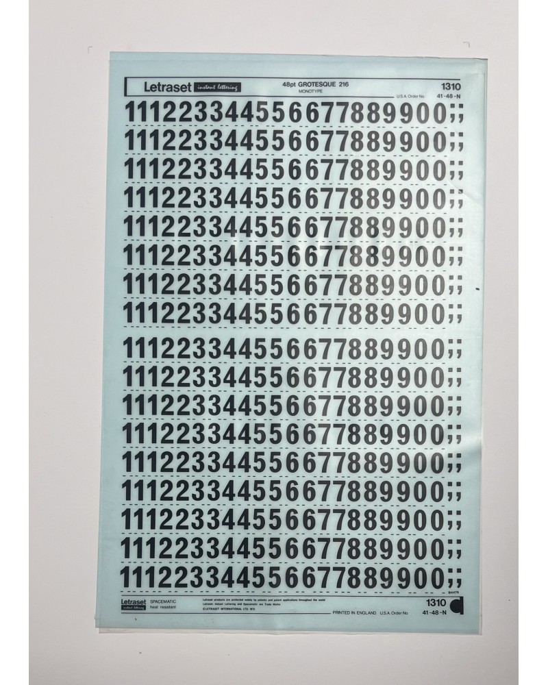 letraset-1310- GROTESQUE 216 - 48pt