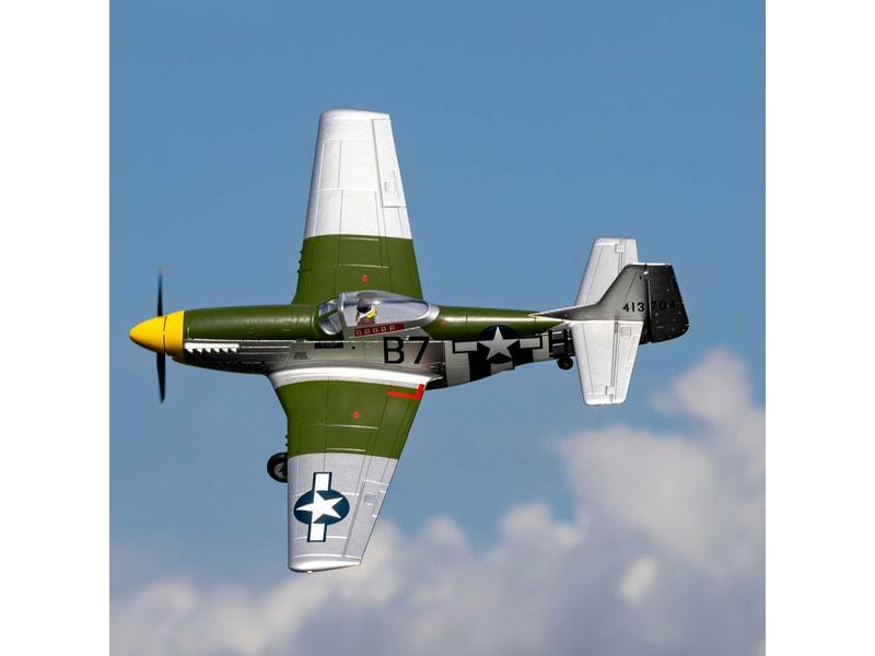 E-flite Warbird P-51D Mustang 1000 mm PNP Warbird-Modell für Einsteiger und erfahrene Piloten
