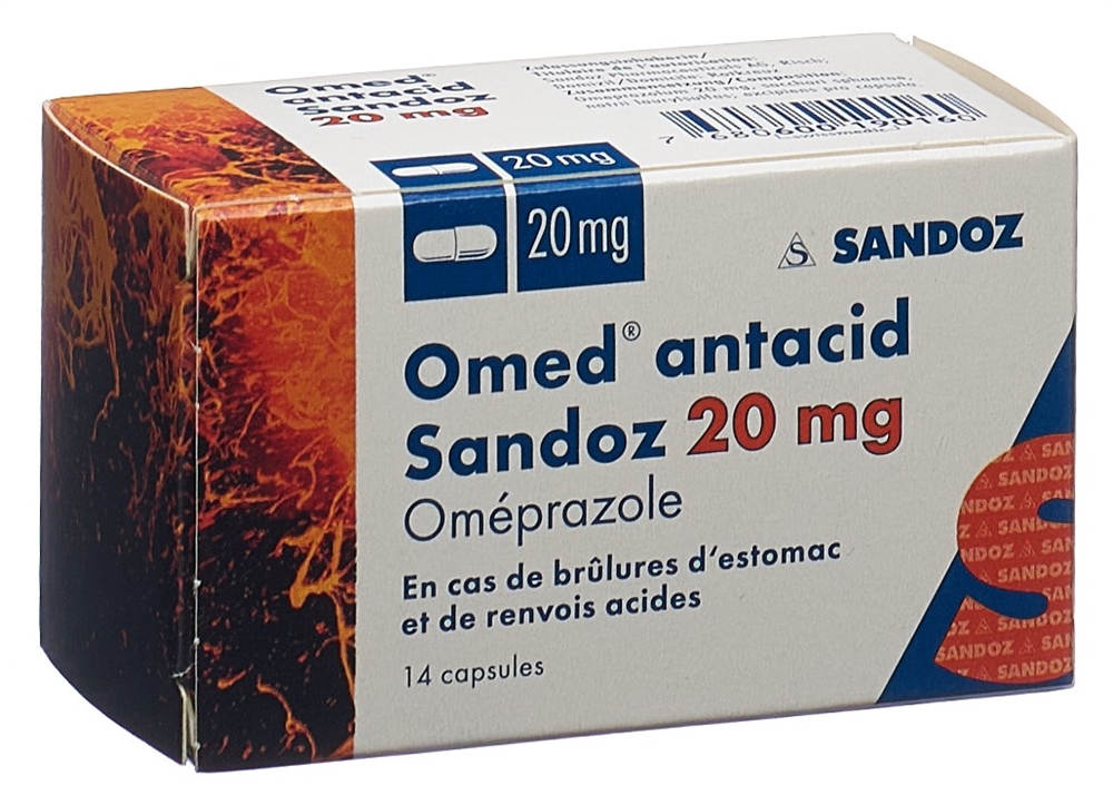OMED antacid Sandoz 20 mg<br>14 Stück, Blister, Hartkapsel