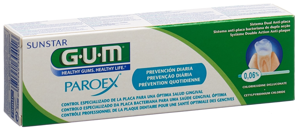GUM Paroex Zahnpasta Paste 0.06 % Chlorhexidin Tb 75 ml