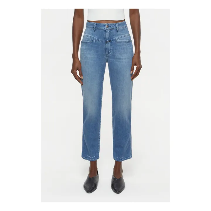 Closed Jean Pedal Pusher | Bleu