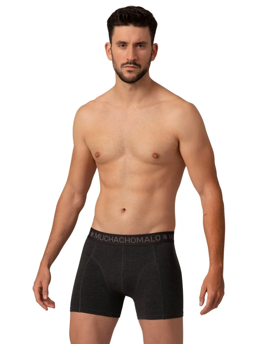 Muchachomalo 1010 Solid Boxer 2pk 594 Grey/Green