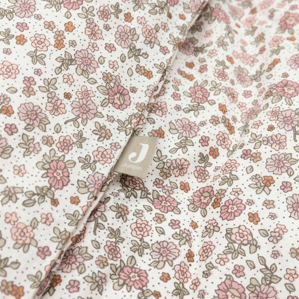 Jollein Retro Flowers Dekbedovertrek - 100 x 140 cm
