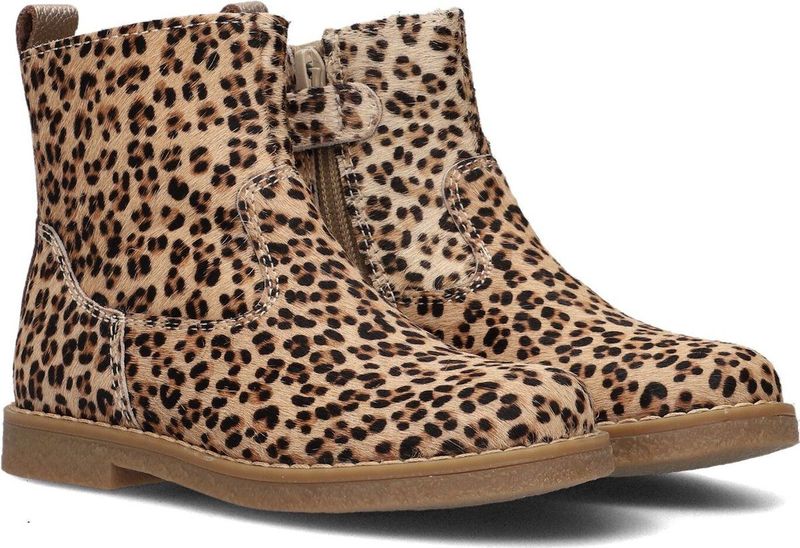 Apples & Pears B0010416 Enkellaarsjes - Enkelboots met rits - Meisjes - Beige - Maat 25
