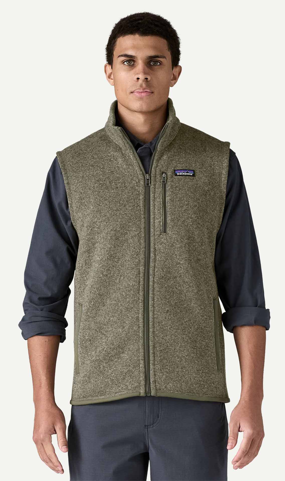 Better Sweater Vest Herre River Rock Green