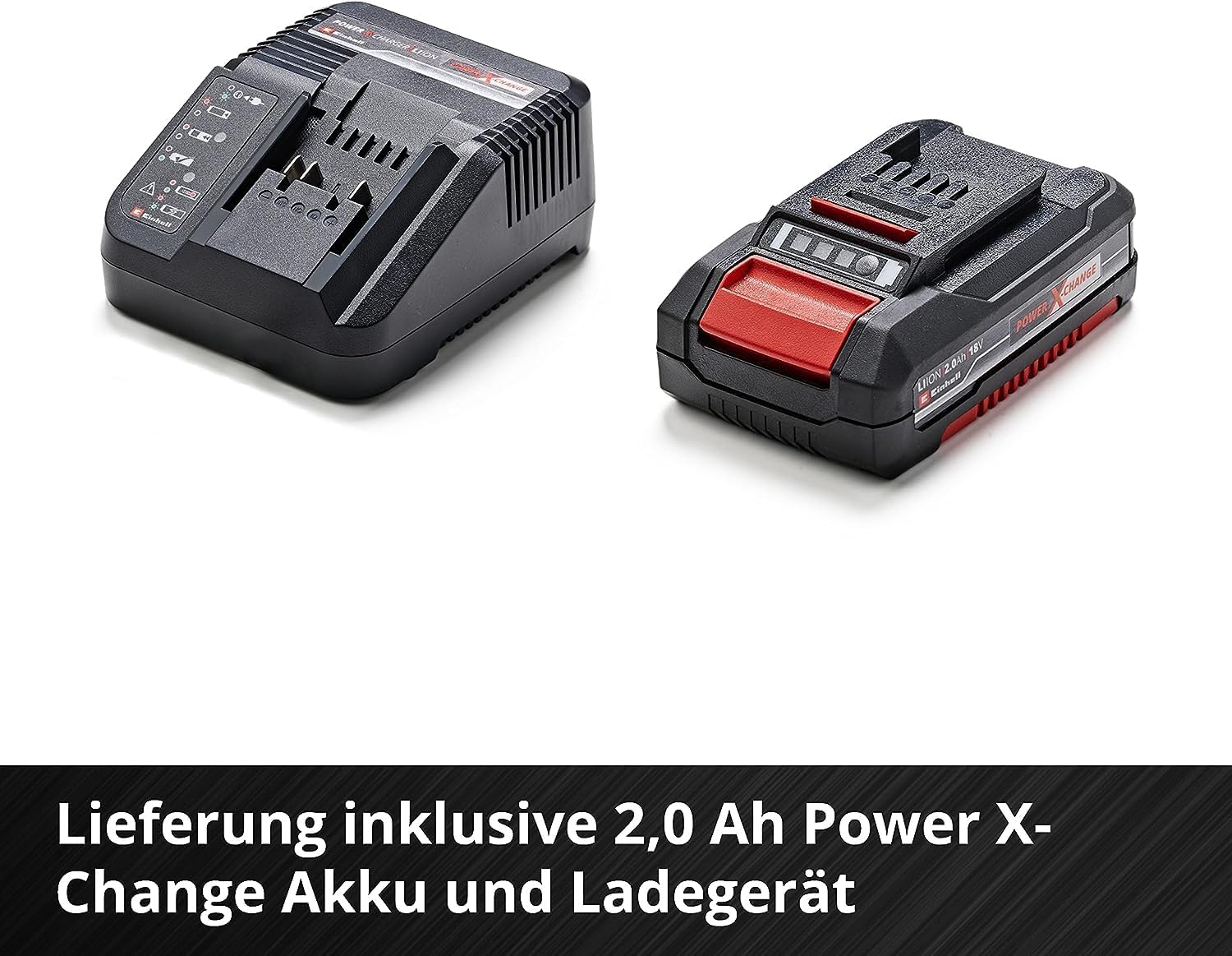 Einhell Akku Heckenschere GC-CH 1846 Li Kit Power X-Change (18 V, 46 cm Schnittlänge, 15 mm Zahnabstand, ergonomischer Griff, inkl. 2,0 Ah Akku und Ladegerät)