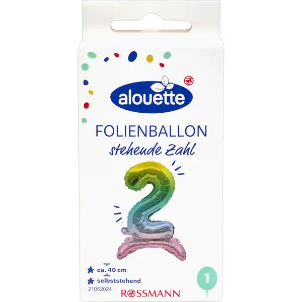 ALOUETTE FOLIENZAHL 2 stehend