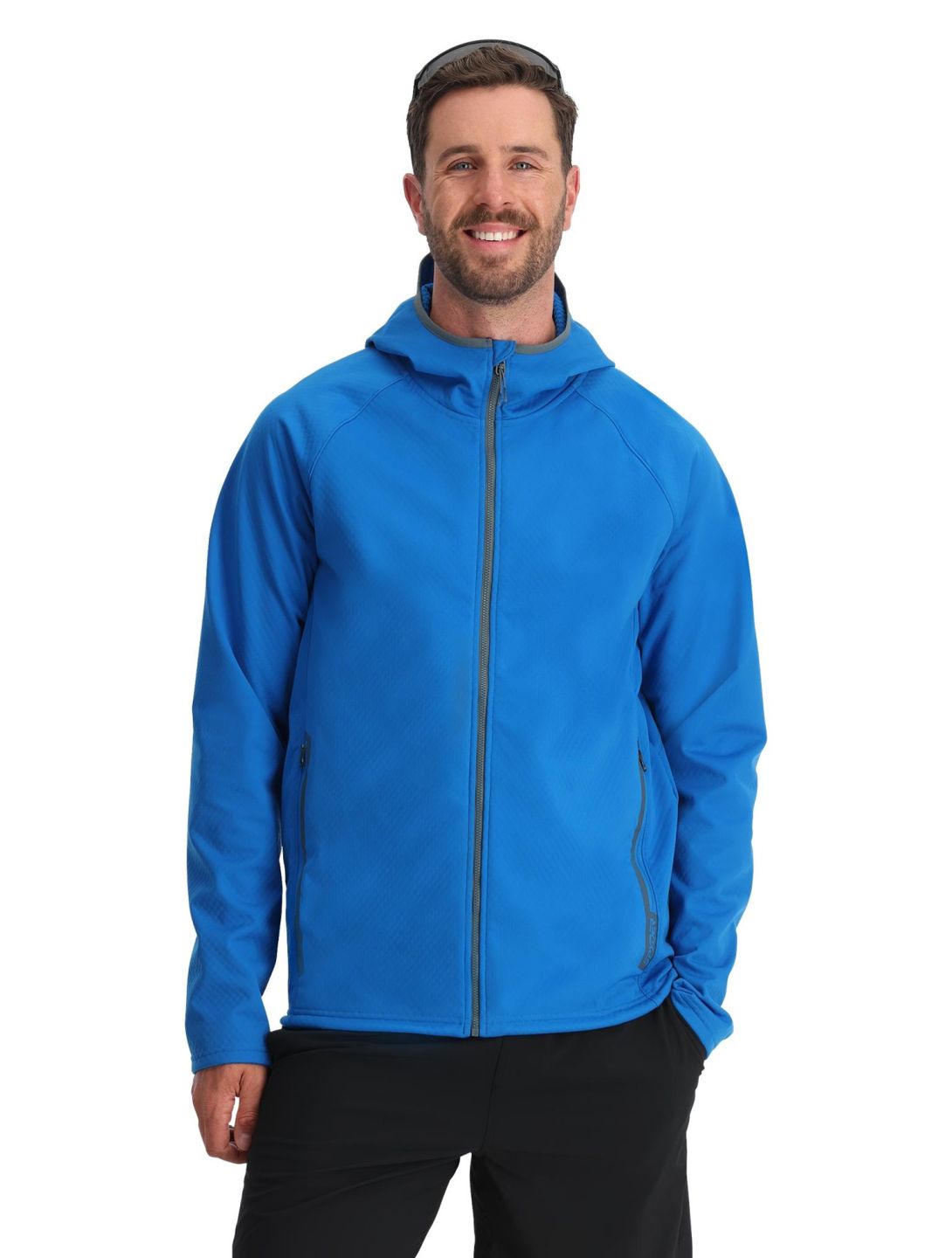 Gridweb Shellfleece Hoodie vest heren
