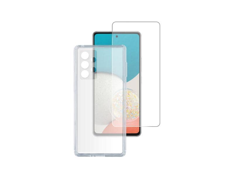 4smarts 360° Starter Set X-Pro Clear Galaxy A54 5G Set aus Displayschutzfolie und flexibler TPU-Hülle für das Samsung Galaxy A54 5G