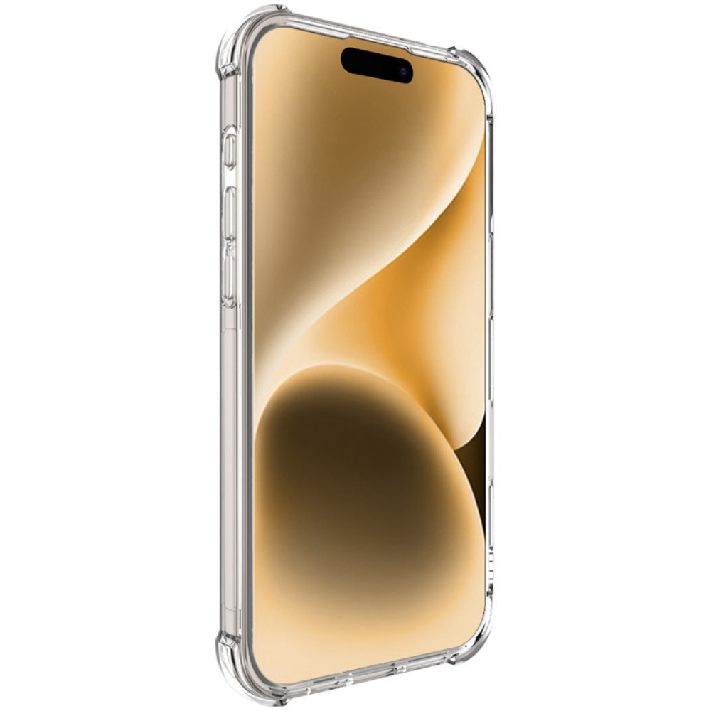 iPhone 16 Pro Max Gummi Hülle Air Cushion Fallschutz   Kameraschutz - Transparent