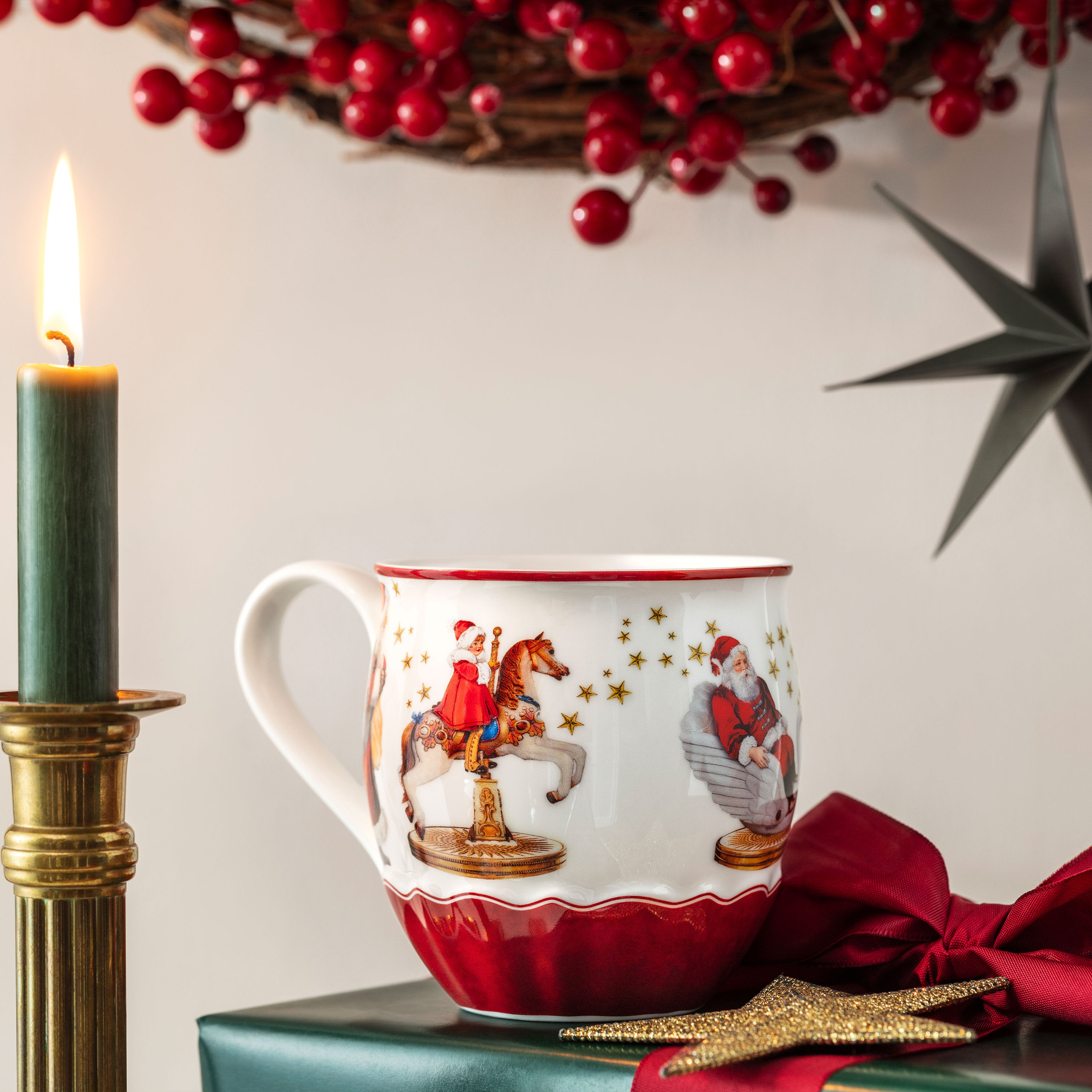 Annual Christmas Edition Mug , Multi-colored, , 15.3 oz, Premium Porcelain