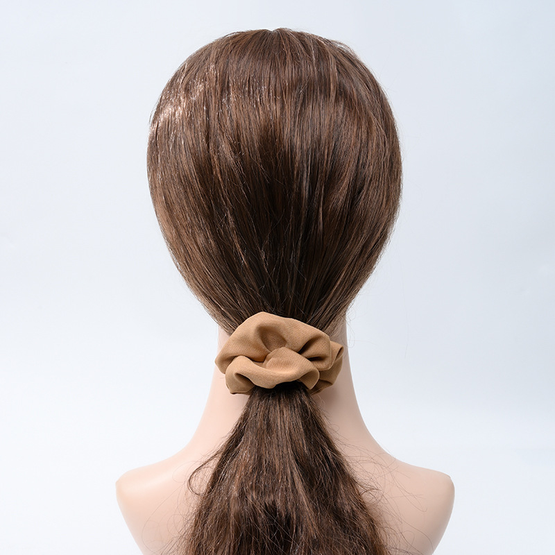 2in1 Anti-K.o. Tropfen Scrunchie Haargummi mit Getränke Becher Abdeckung für Festival / OpenAir / Partys - Braun