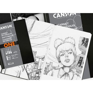 Carnet de dessin ARTBOOK ONE, 216 x 279 mm, noir
