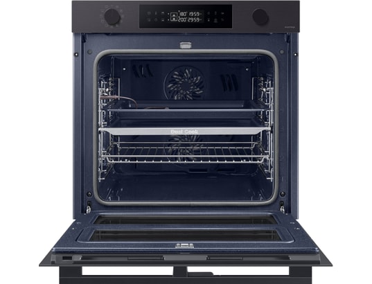 SAMSUNG - Four encastrable pyrolyse NV7B45502AB Dual Cook Flex ,76L, Vapeur naturelle
