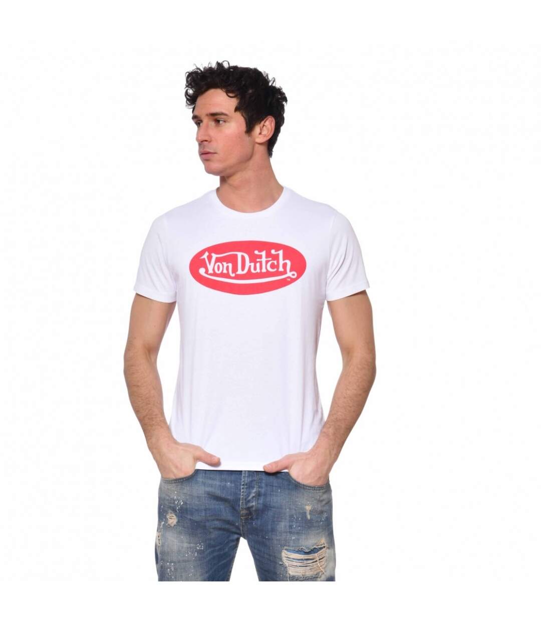 T-shirt Von Dutch homme Coton Front