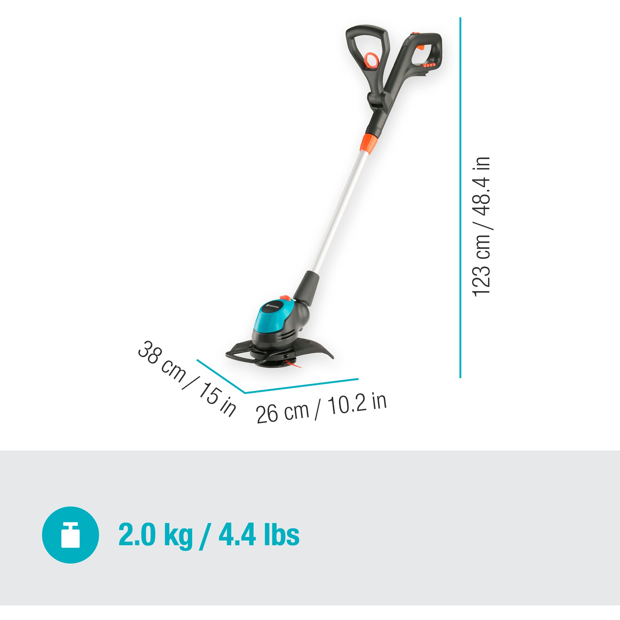 GARDENA Rasentrimmer Akku-Rasentrimmer EasyCut 23/18V P4A solo