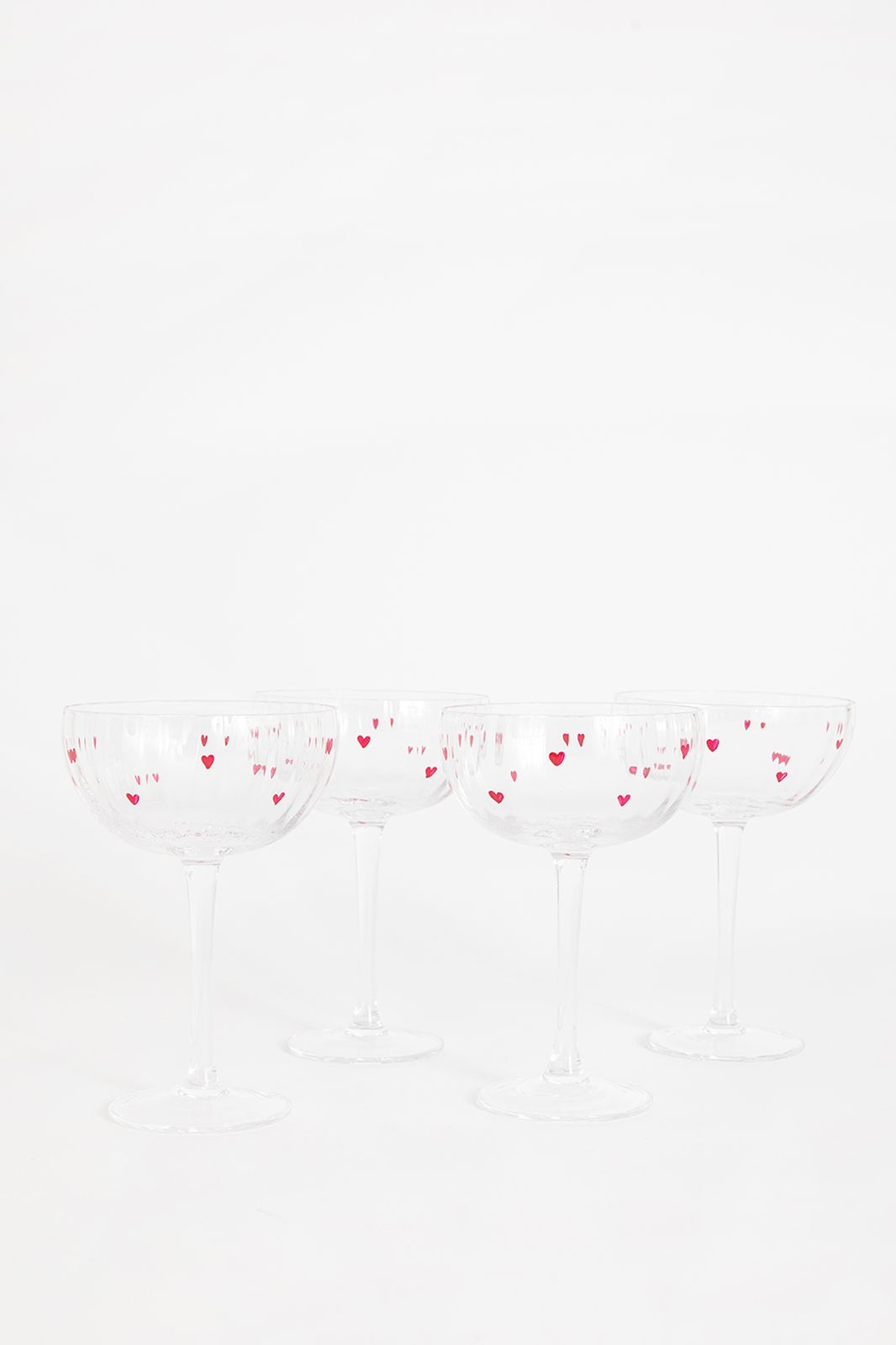 Champagneglazen met hartjes