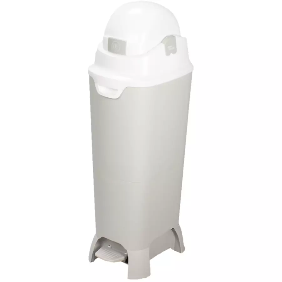 Diaper Champ Windeleimer ONE Maxi Handsfree, silberweiß