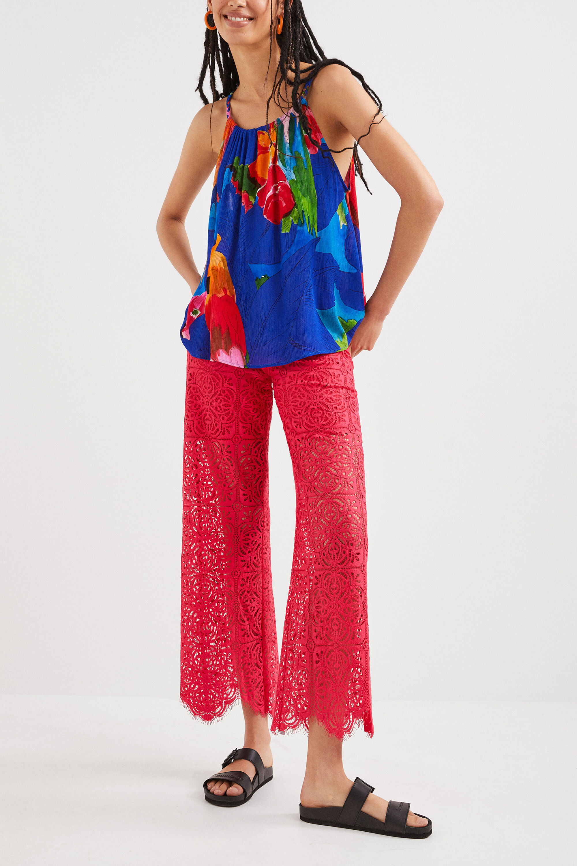 Blouse tropicale dos un