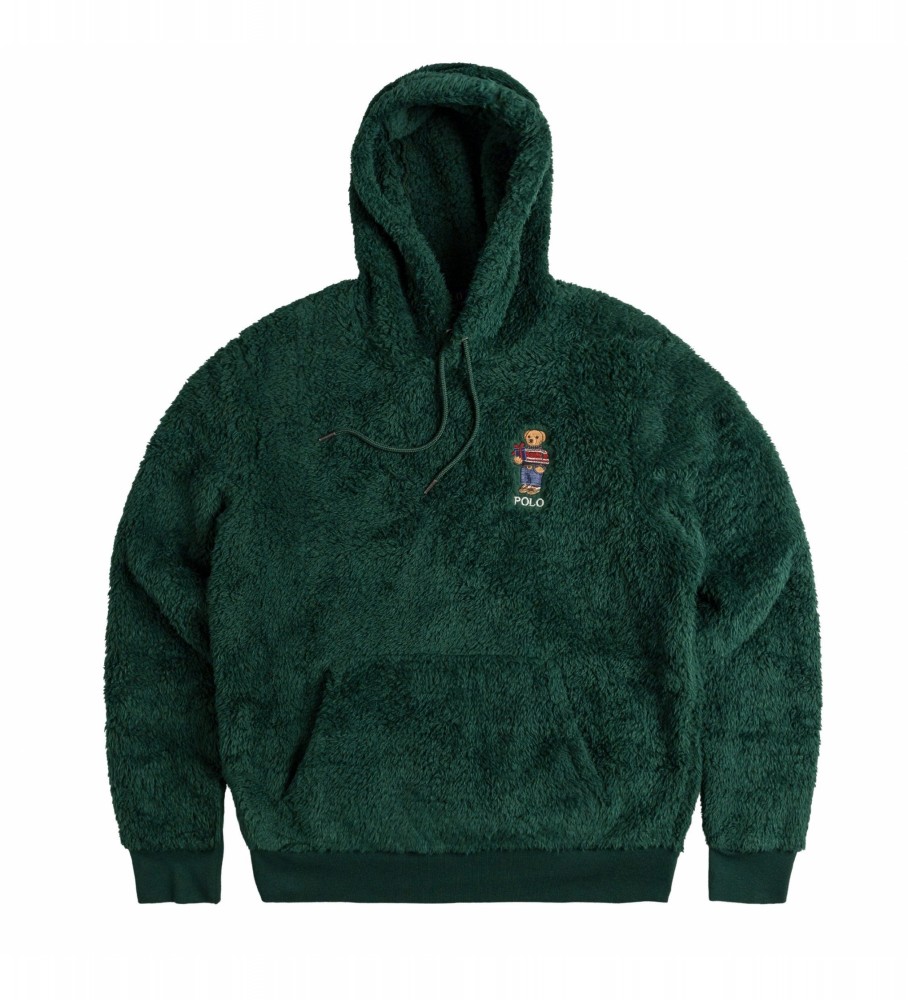 Moletom Ralph Lauren Polo Bear Fleece na cor verde