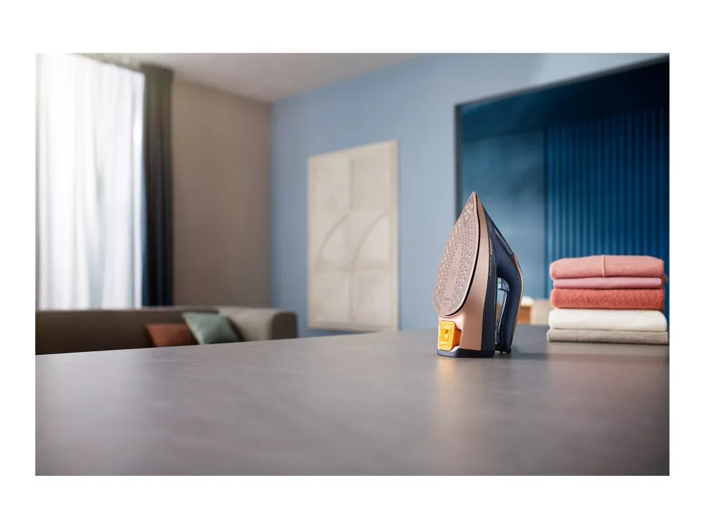 Philips Azur 8000 Series DST8050 - Dampstrygejern med automatisk afbrydelse - såleplade: SteamGlide Elite - 3000 W - mørkeblå
