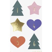 Stickers pour calendrier de l'Avent 'CHRISTMAS TREE'