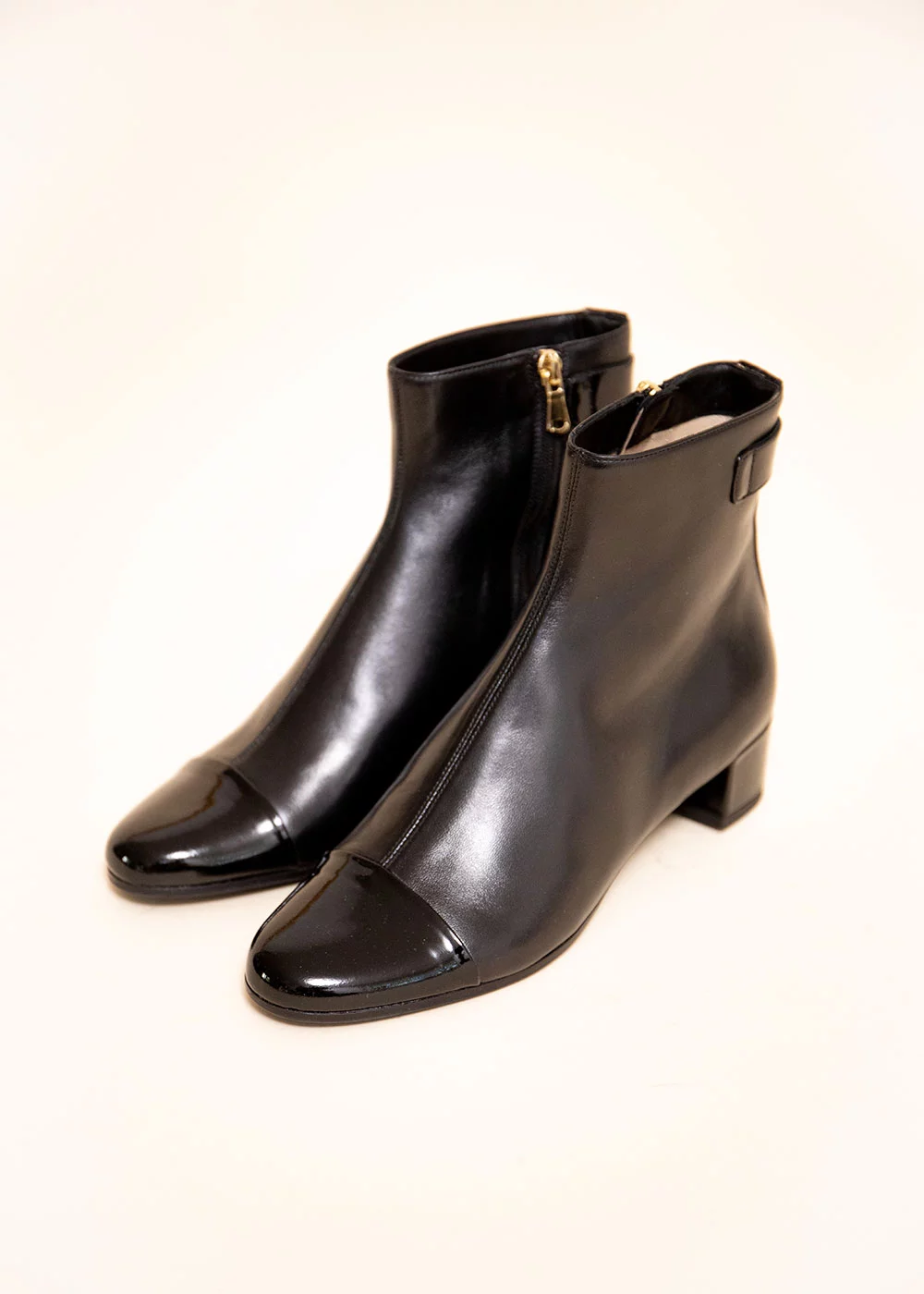 BOOTS JASMIN CUIR NOIR