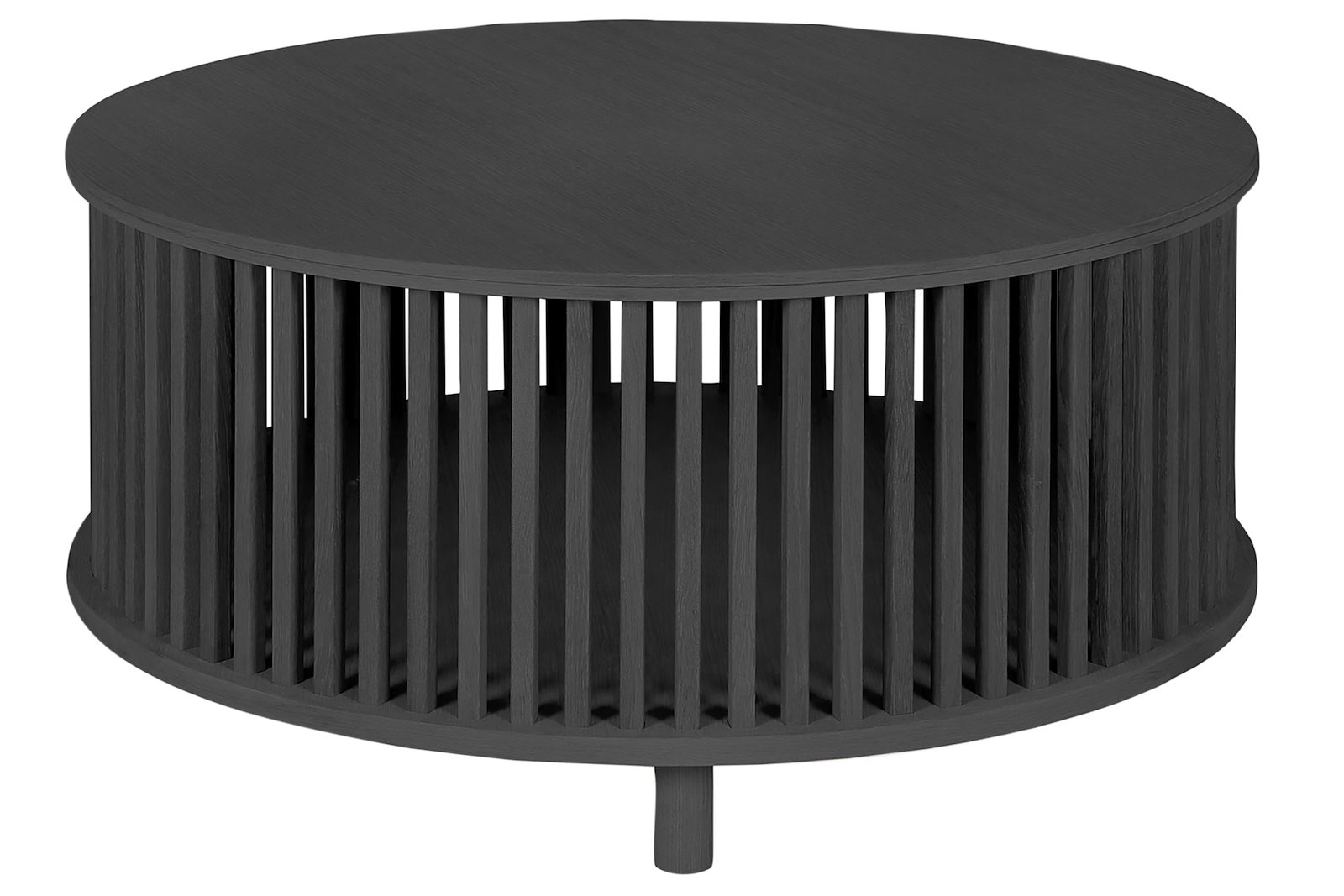 Line sofabord Sortbeiset eikefinér. Ø80 cm