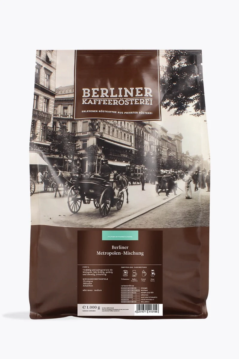 Berliner Kaffeerösterei Berliner Metropolen Mischung Vorteilspaket 4kg