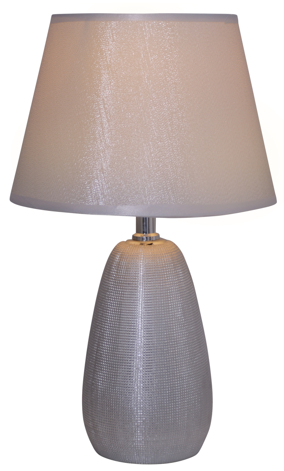 Tischleuchte SIMPLY CERAMICS - silber - 37 cm hoch