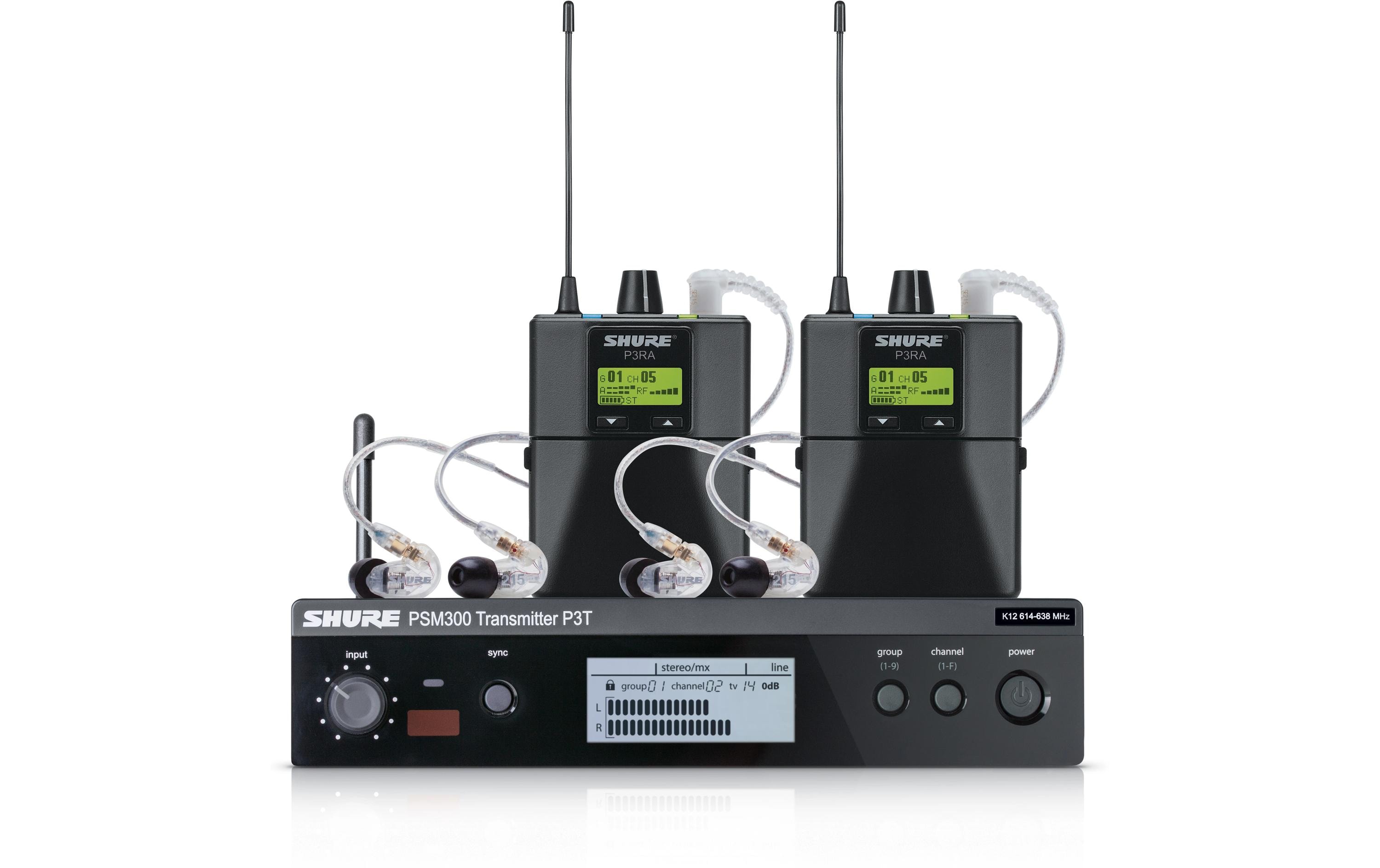 In-Ear Monitoring-System PSM 300 Twin Pack Pro Stereo<br>Die ideale Monitoring-Lösung für zwei Musiker mit Taschenempfängern im Metallgehäuse