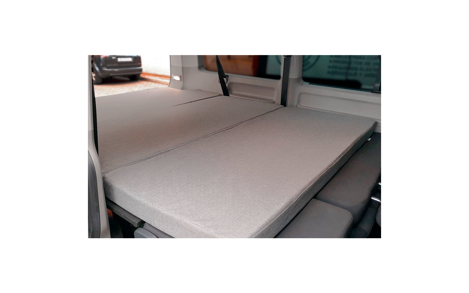 K`Foam Faltmatratze mit Visko für Hinterraum VW T5 / T6 / T6.1 Multivan, Caravelle und California Beach