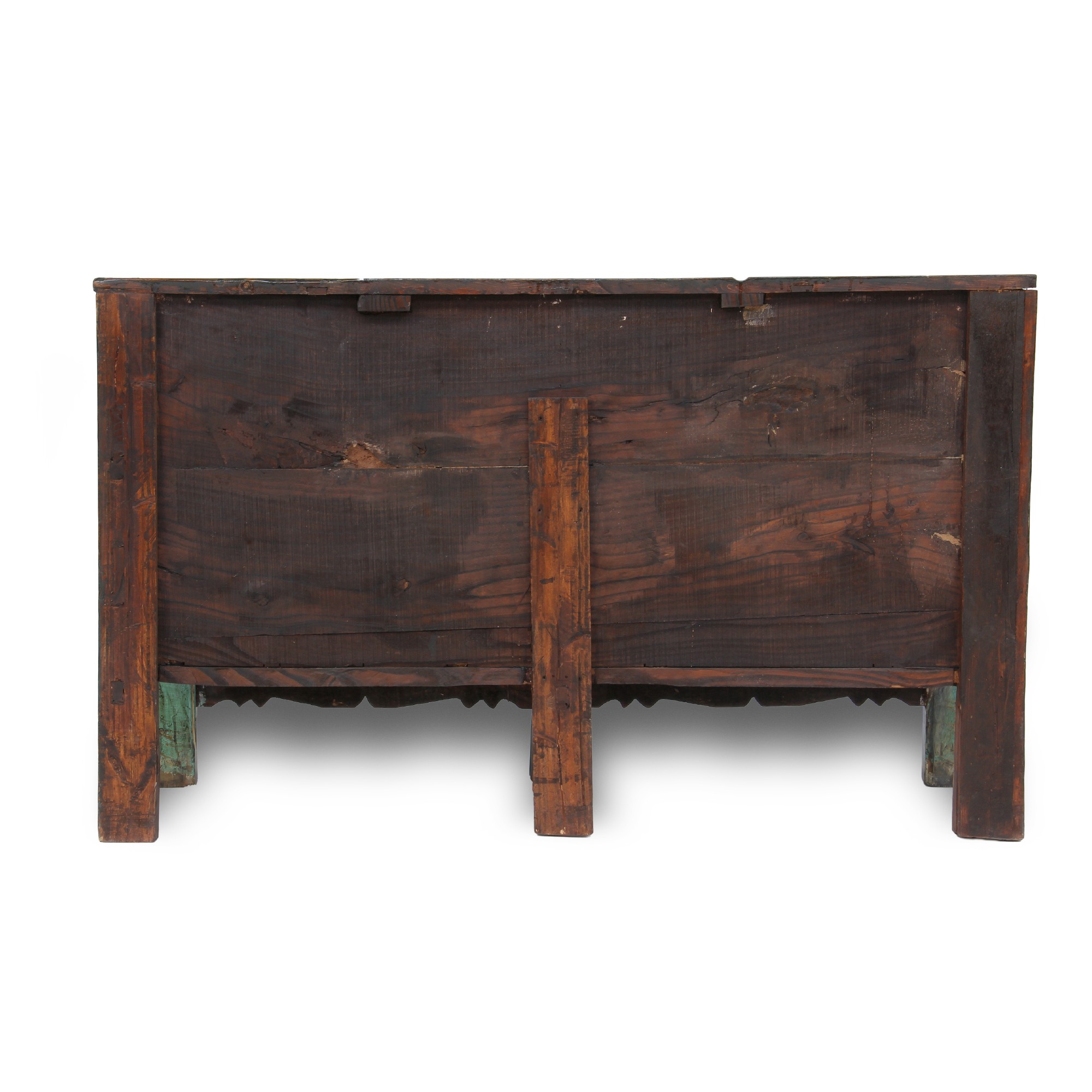 Sideboard 'Li Wei', 4 Türen, antikblau, T 43 cm, B 161 cm, H 83 cm von fischer's lagerhaus