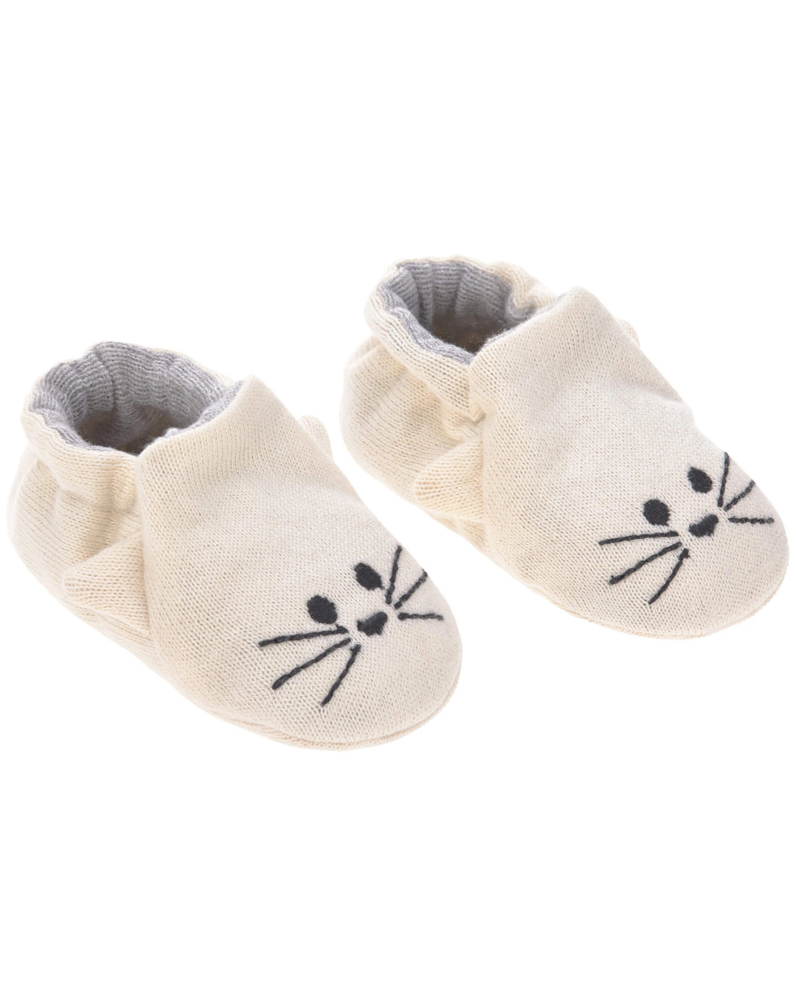 Krabbelschuhe LITTLE CHUMS CAT in weiß