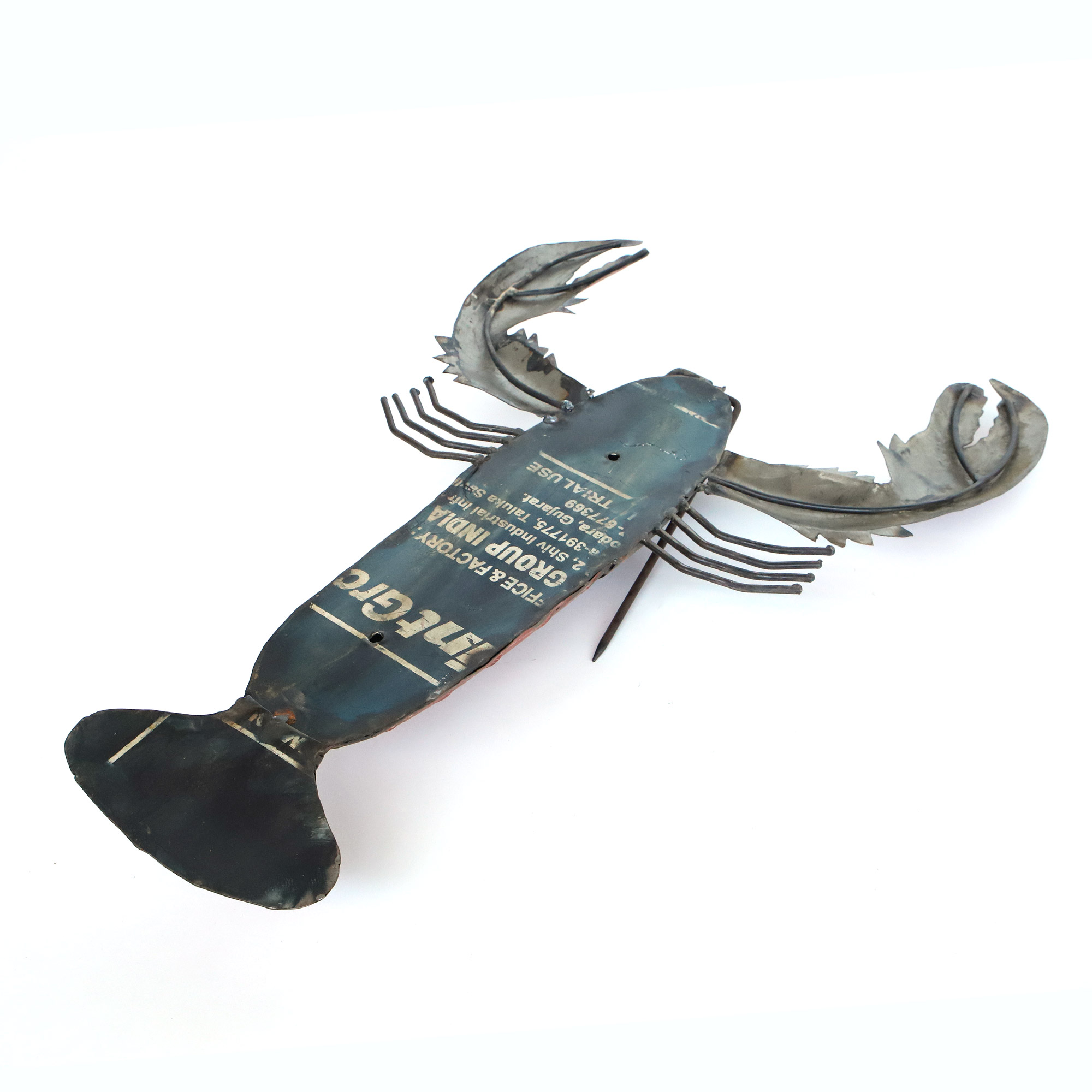 Wanddeko 'Hummer' L, H 68 cm, B 47 cm, L 8 cm von fischer's lagerhaus