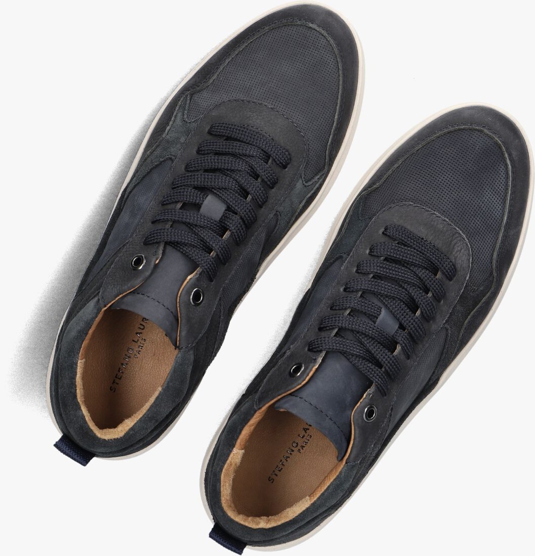 blauwe stefano lauran lage sneakers enzo-65