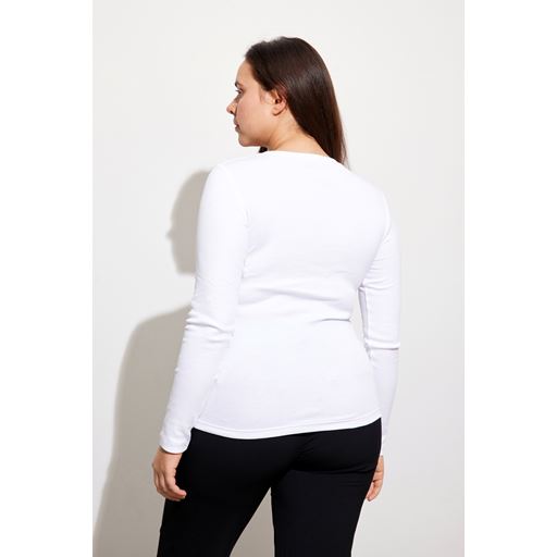 Envii Enally Langærmet T-shirt, Bright White, XL