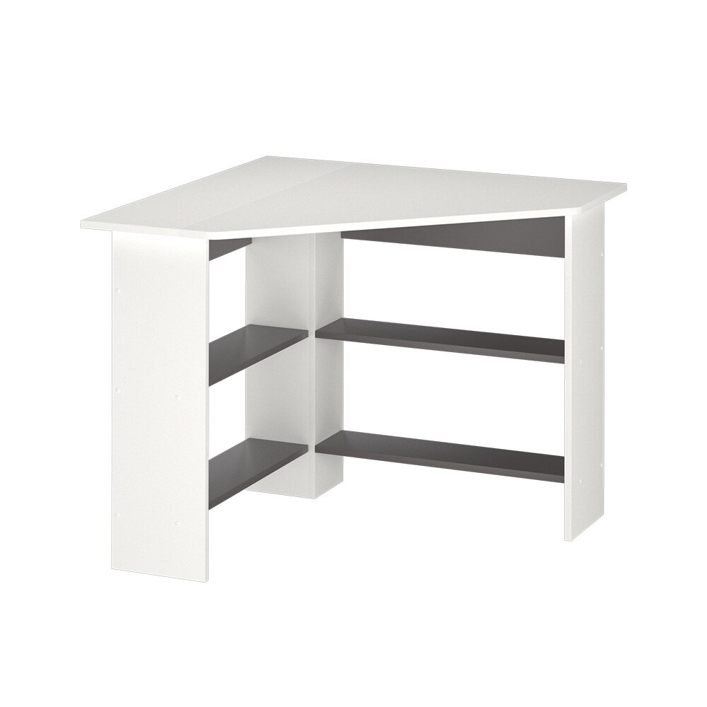 Vicco Eckschreibtisch Schreibtisch Bürotisch Arion 90x90cm weiß Computertisch