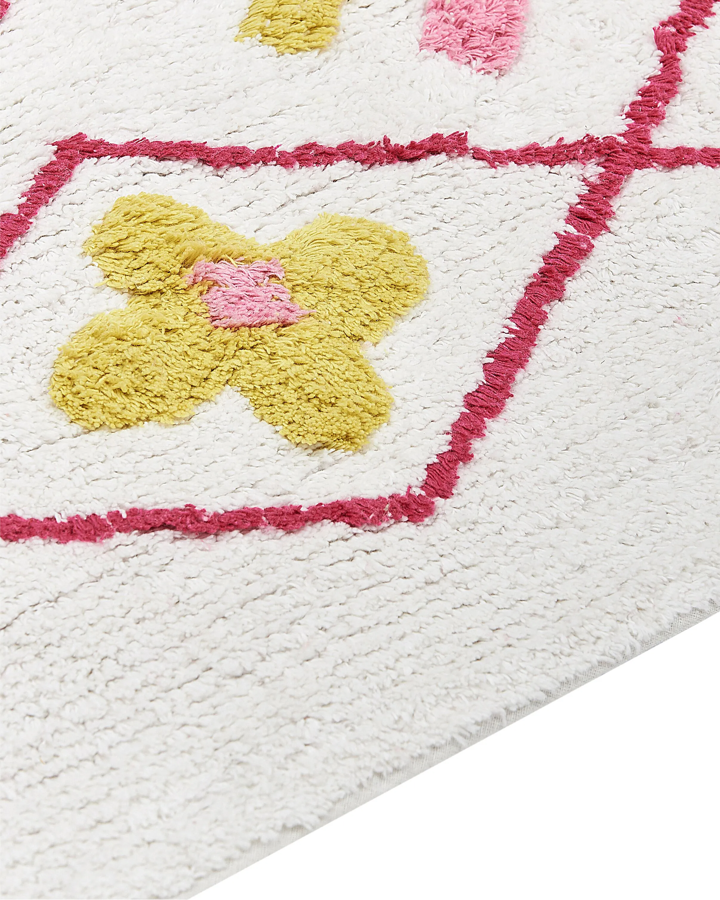 Kindervloerkleed CAVUS Wit 160 x 230 cm Katoen