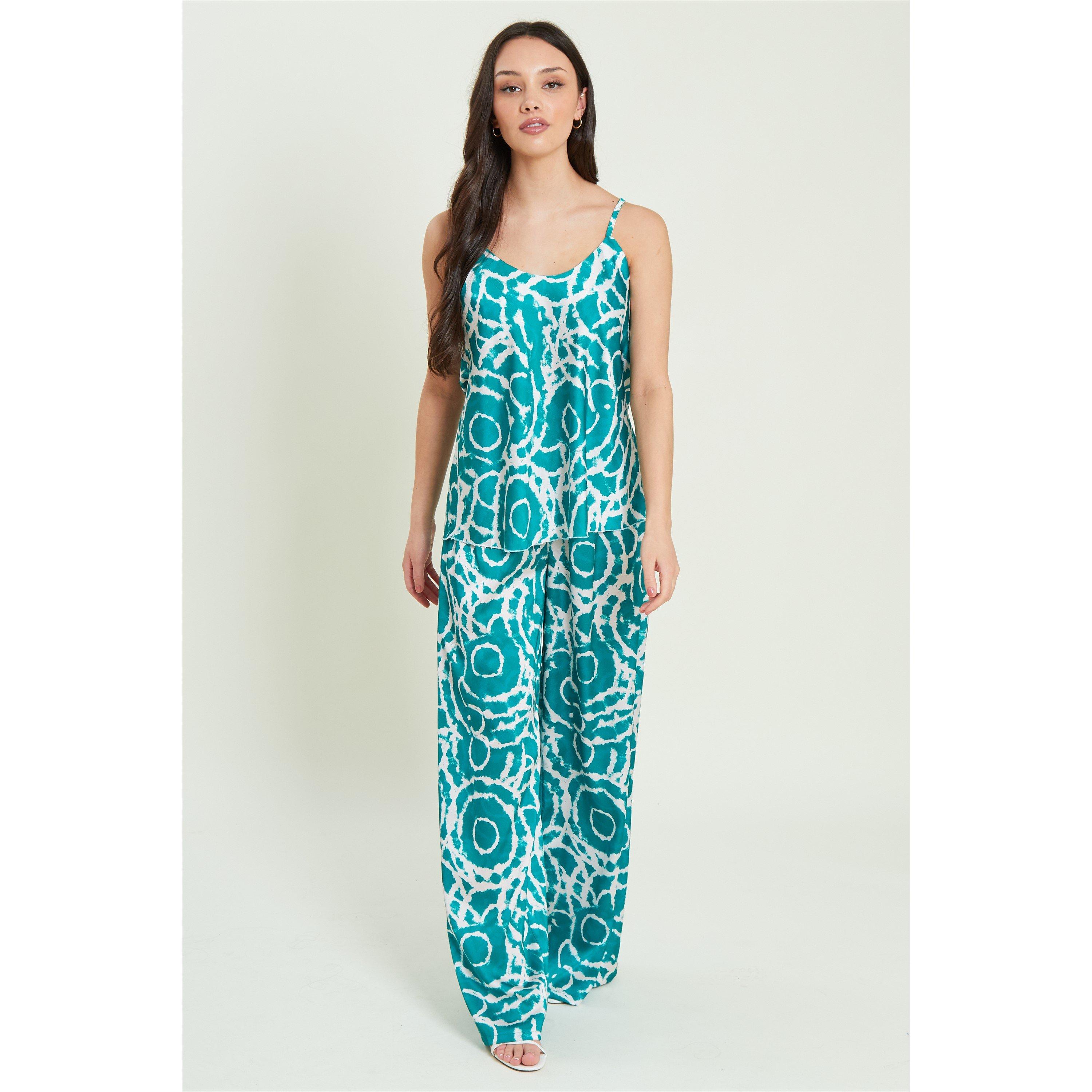 Be You BY Satin Racer Back Cami and Trouser Co Ord Womens