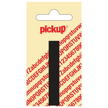 Pickup plakletter I zwart mat 60 mm