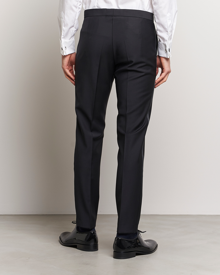 Oscar Jacobson Figaro/Denz Wool Tuxedo Suit Black