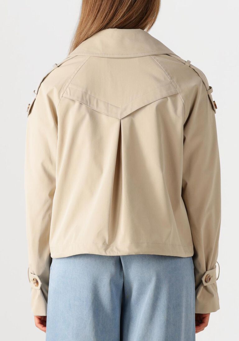 beige beaumont trenchcoats gracy short trench