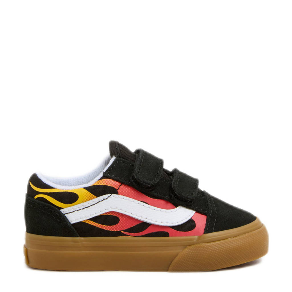VANS Old Skool sneakers zwart/rood/geel