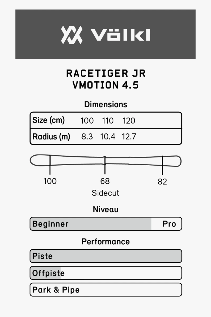 Voelkl Racetiger Kinder Ski Set 2324
