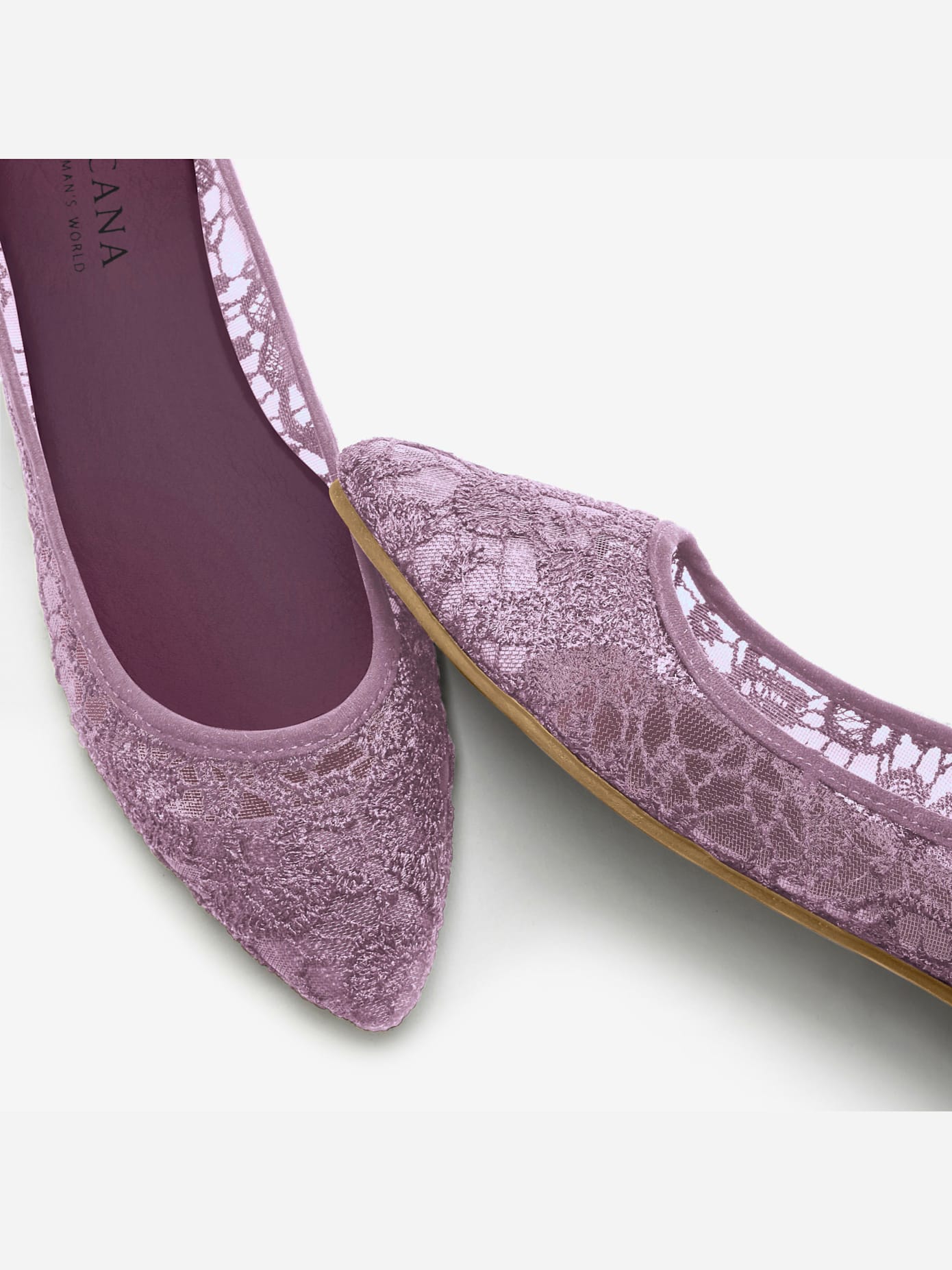 Trotteurs ballerines en dentelle, très confortables et légères