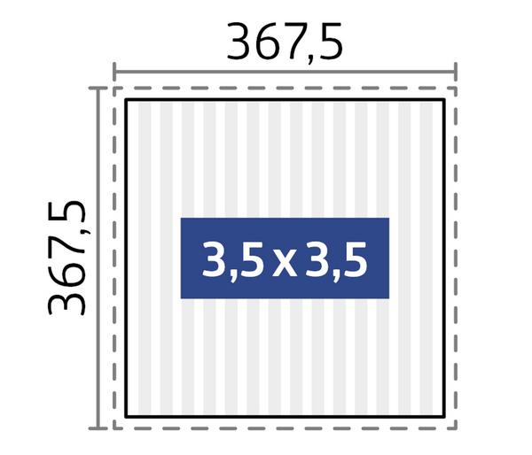 Biohort Pergola 3,5 x 3,5 zweifarbig, ca.